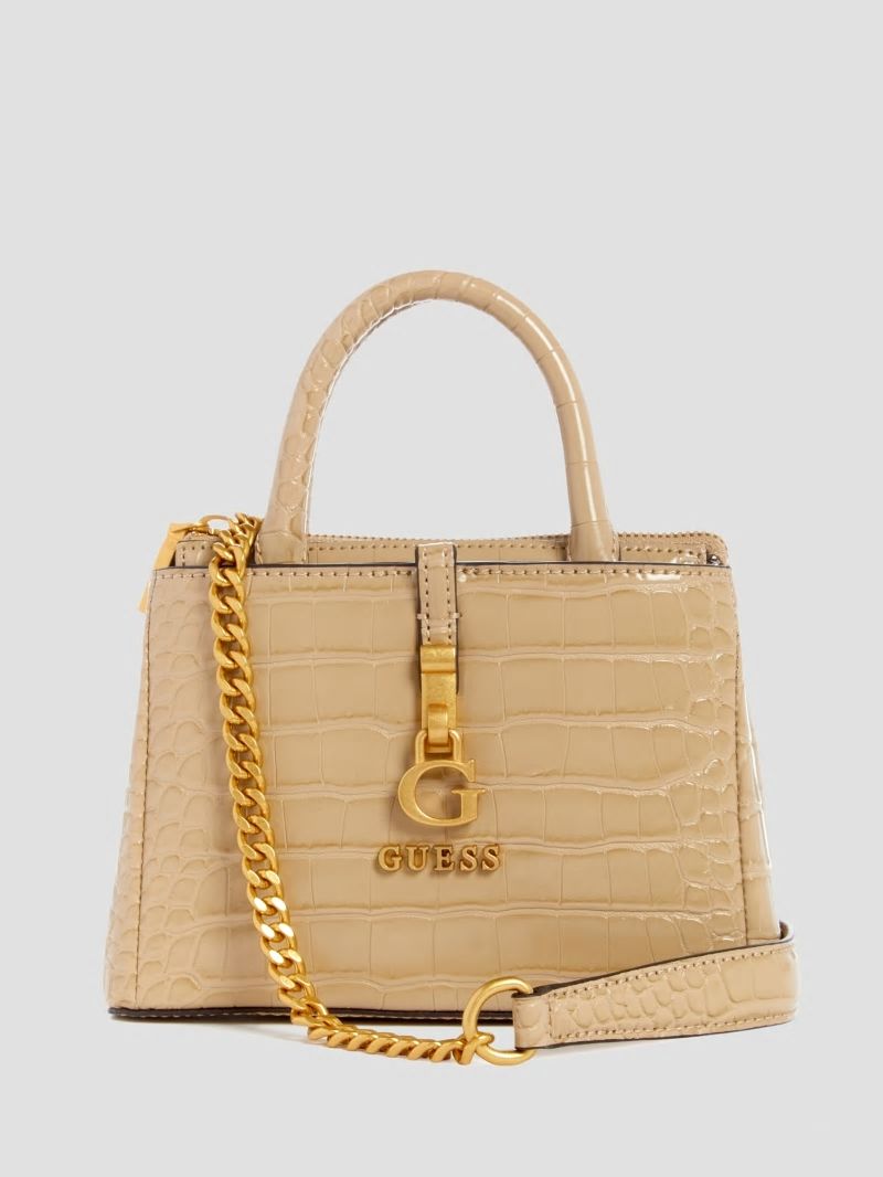 Guess G James Mini Satchel - Taupe