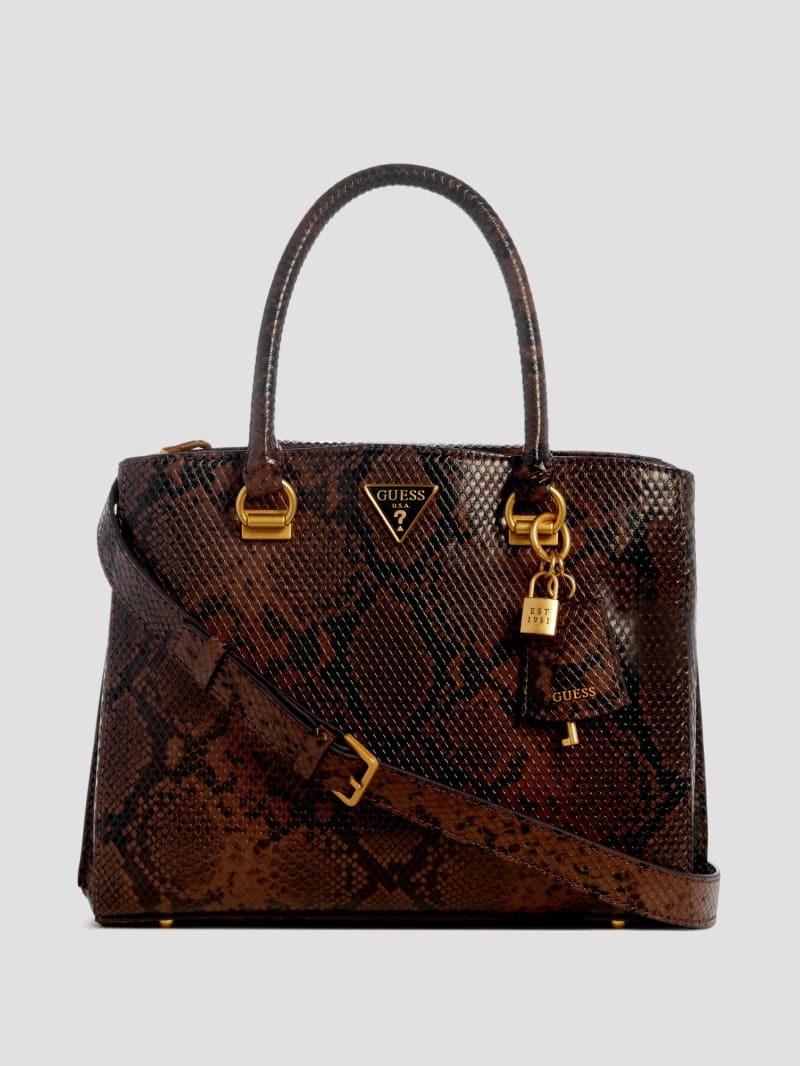 Guess Ales Girlfriend Satchel - Chocolate