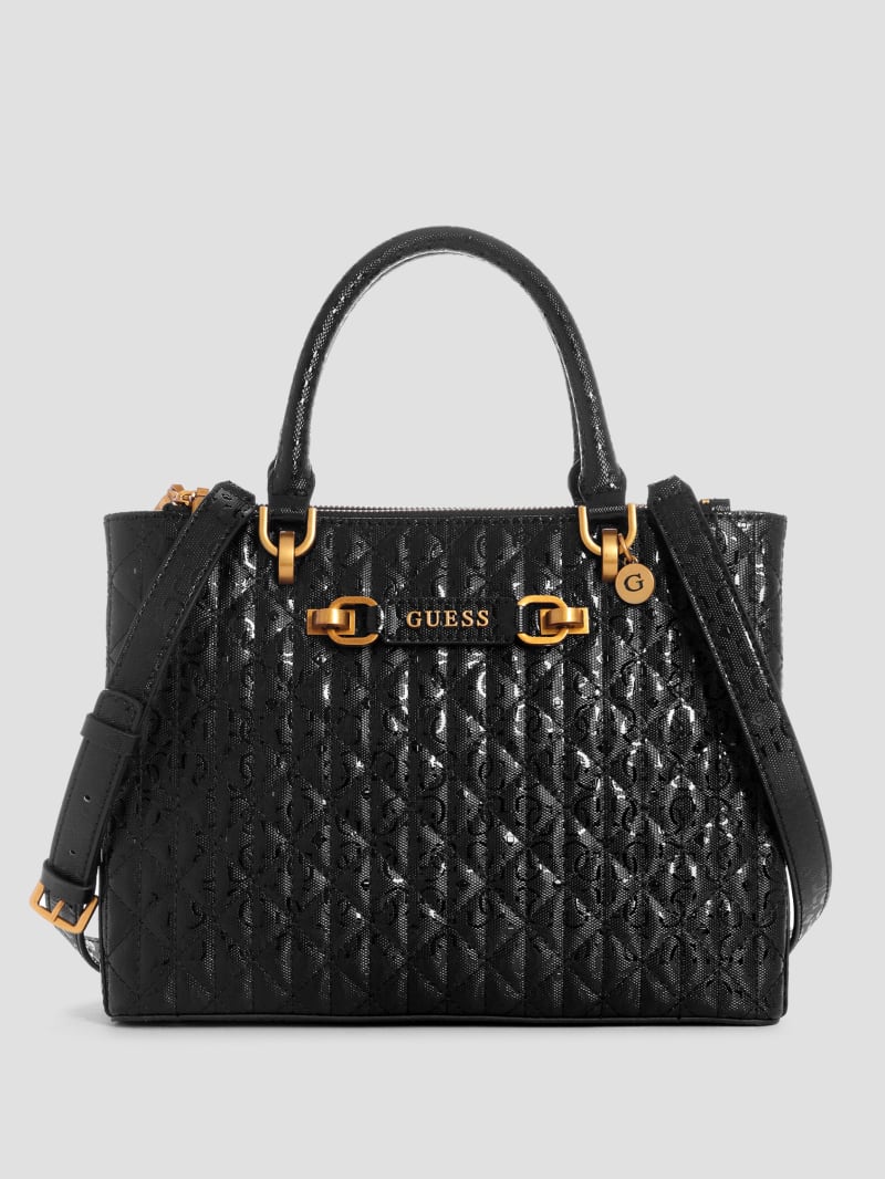 Guess Aveta Status Satchel - Black