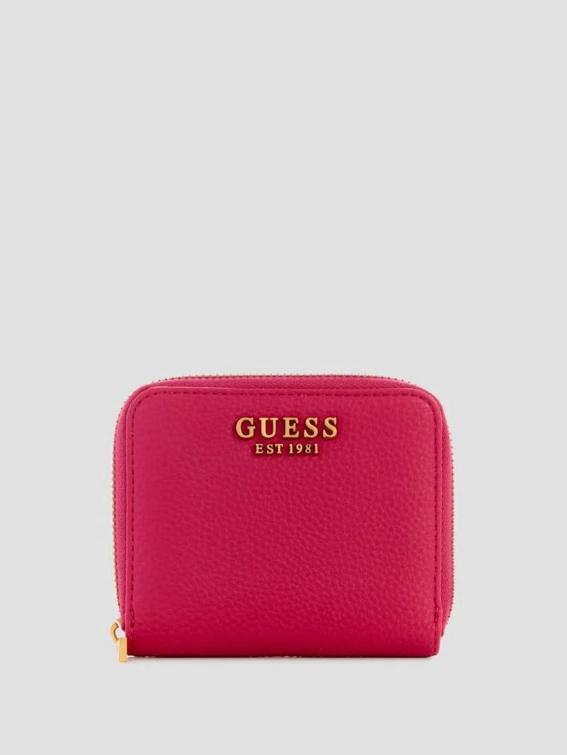 Guess Laryn Small Zip-Around Wallet - Fuchsia