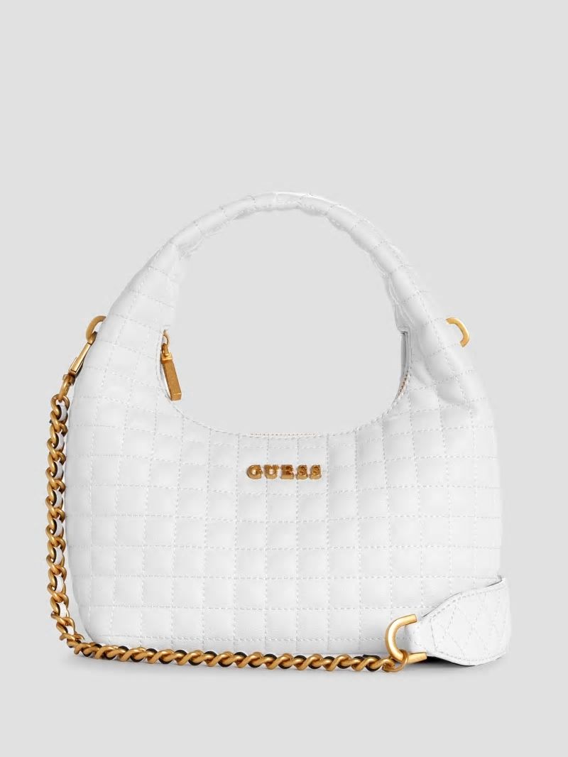 Guess Tia Hobo Bag - White Multi