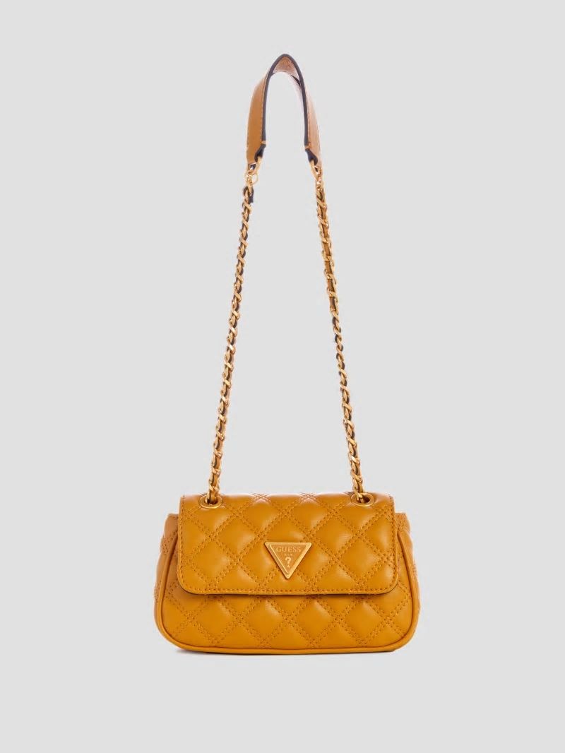 Guess Giully Mini Convertible Crossbody - Mustard