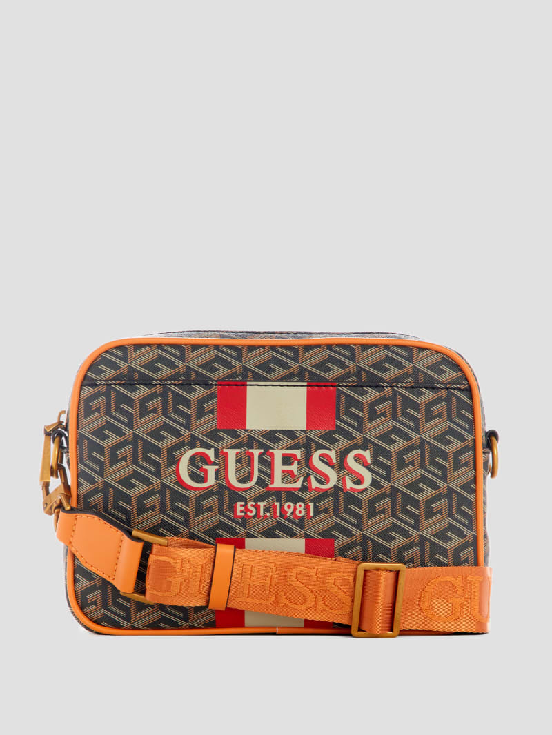 Guess Vikky Camera Bag - Black Gold