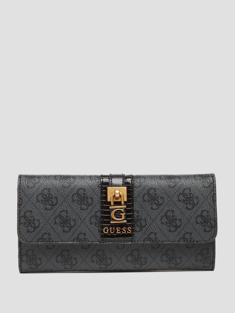 Guess Ginevra Logo Clutch Wallet - Cloud Wash