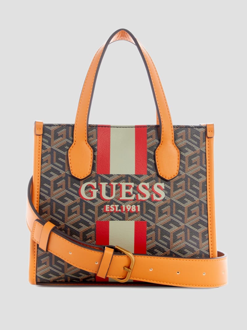 Guess Silvana Mini Totes - Black Gold