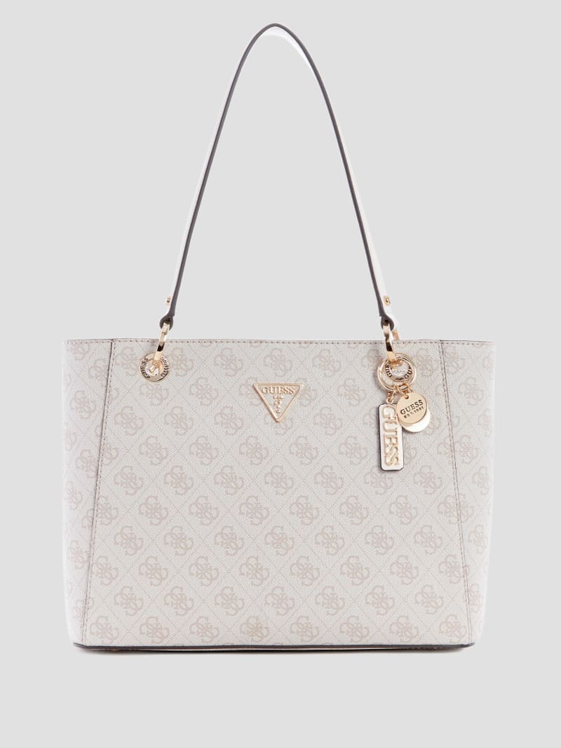 Guess Noelle Quattro G Small Noel Tote - Dove Logo