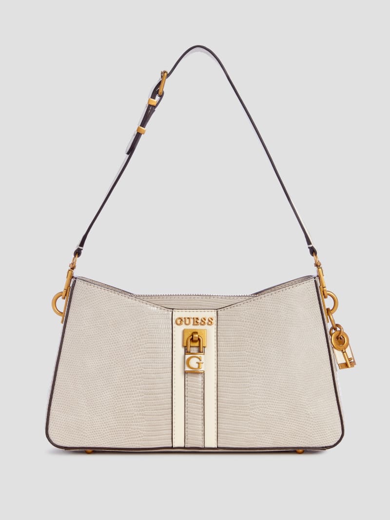 Guess Ginevra Elite Shoulder Bag - Taupe