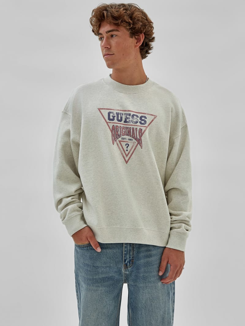 Guess GUESS Originals Eco Vintage Heather Dev Sweatshirt - Eli Aged Heather