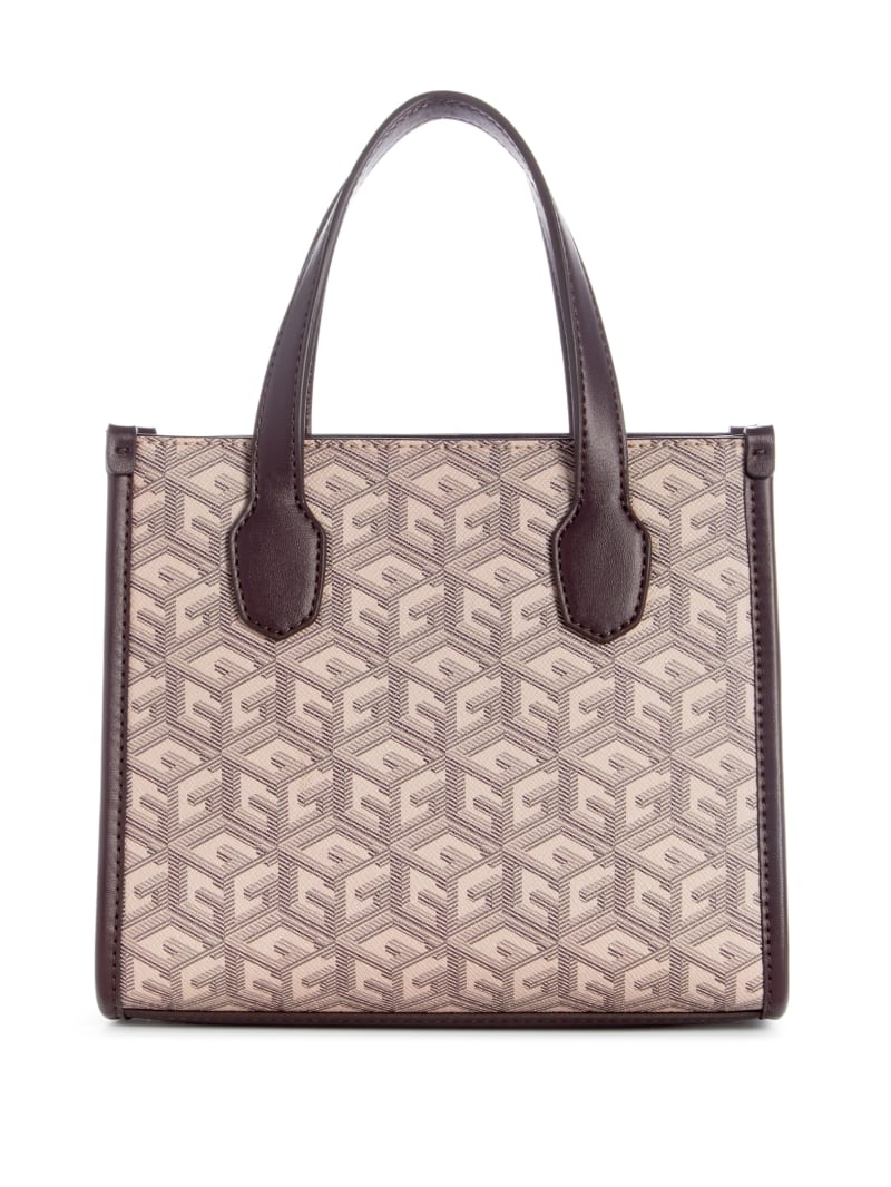 Guess Silvana Mini Totes - Espresso Logo