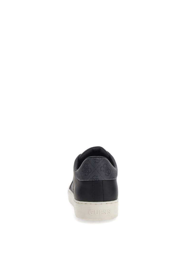 Guess Logo Side Panel Low-Top Sneakers - Black Patent