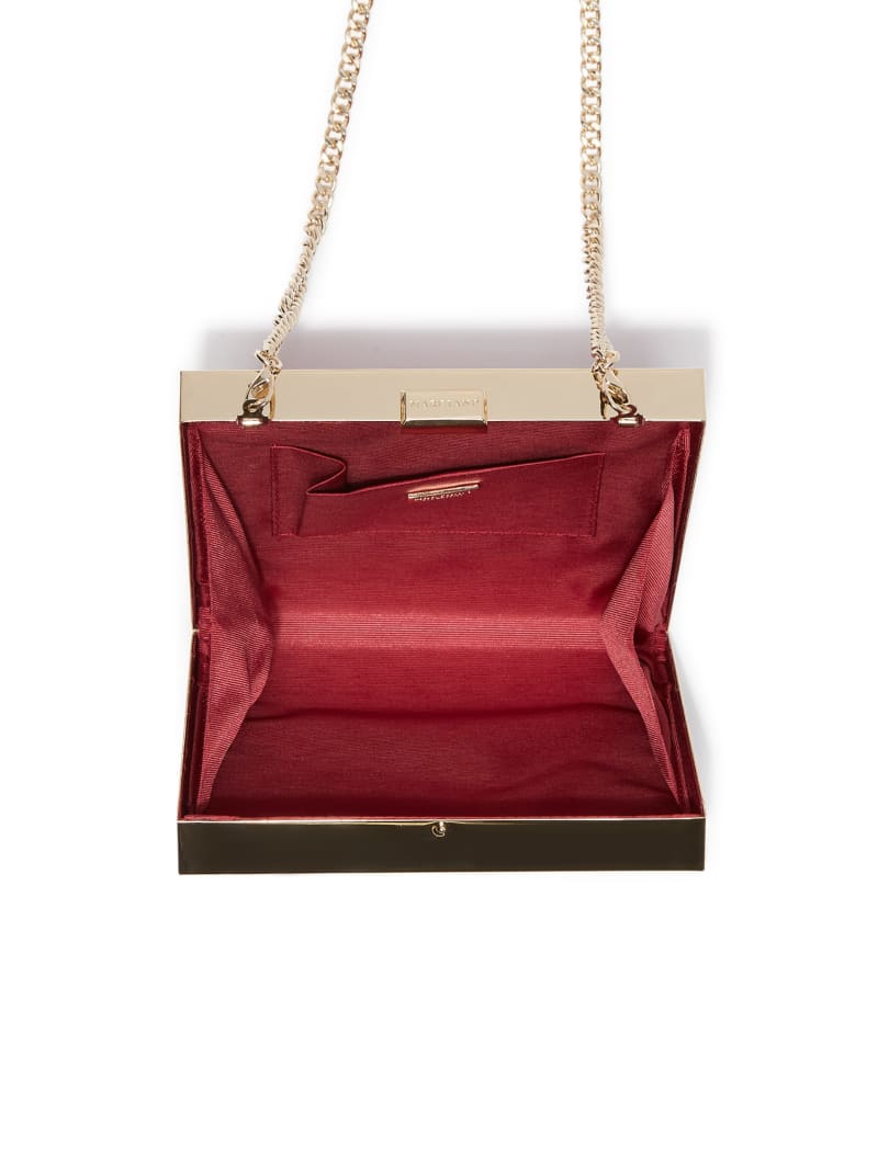 Guess Sutton Box Clutch - Red