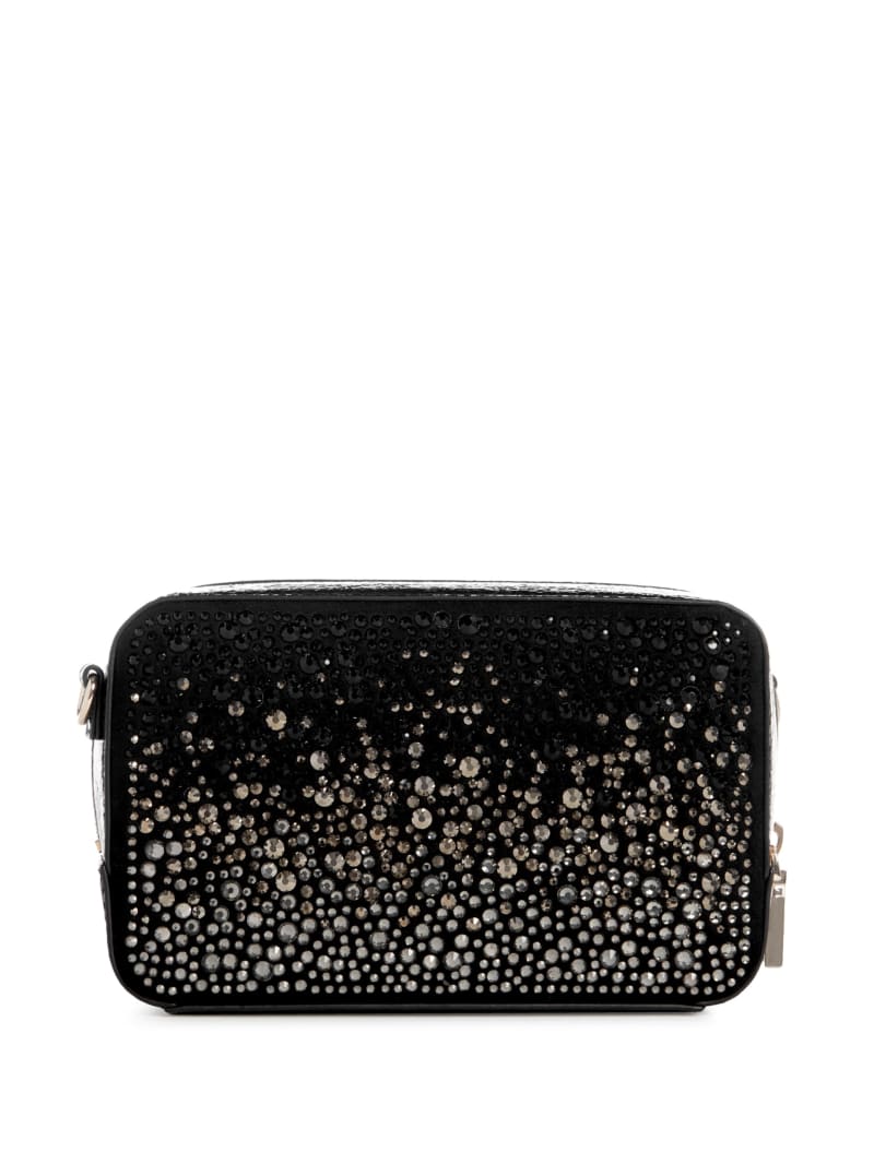 Guess Lua Rhinestone Mini Crossbody - Black