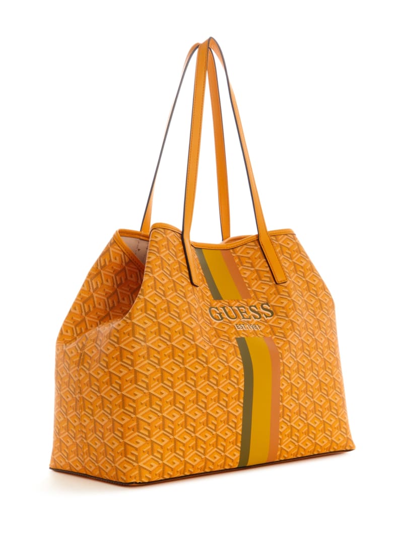 Guess Vikky Large Tote - Yellow Logo