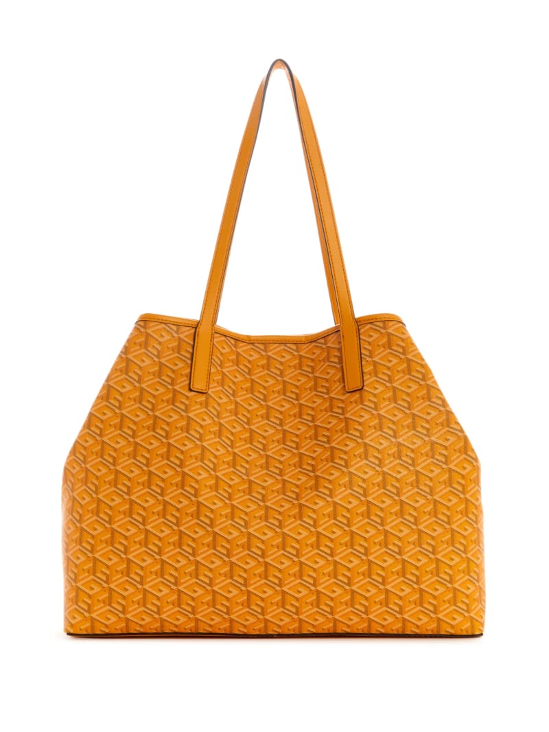 Guess Vikky Large Tote - Yellow Logo