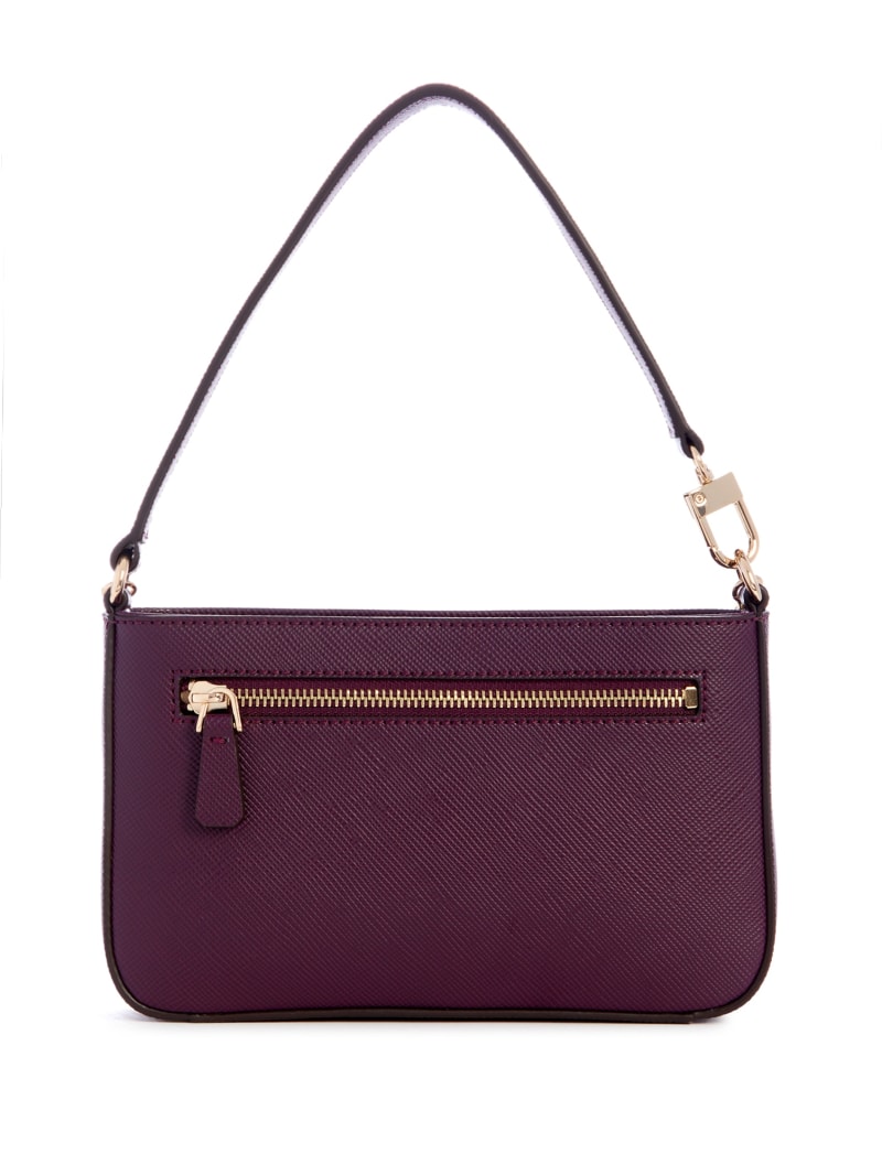 Guess Brynlee Mini Top-Zip Shoulder Bag - Plum