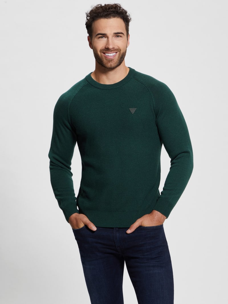 Guess Eco Alec Wool-Blend Sweater - Alpine Grove