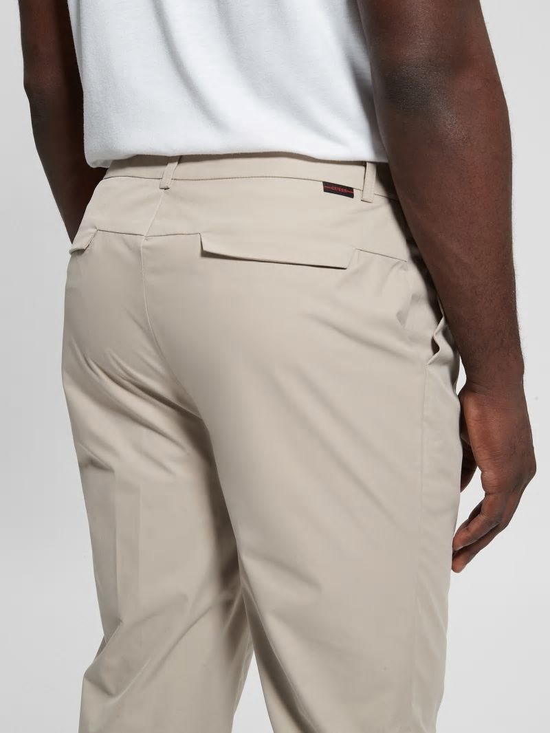 Guess Tech-Stretch Chino Pants - Pasadena Stone