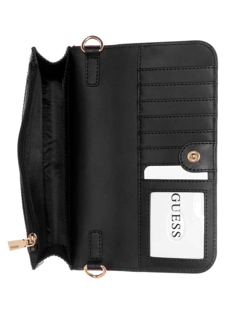 Guess James Quattro G Crossbody Organizer Wallet - Cloud Wash