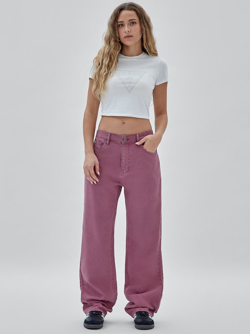 Guess GUESS Originals Relaxed Canvas Pants - Distressed Damson Multi