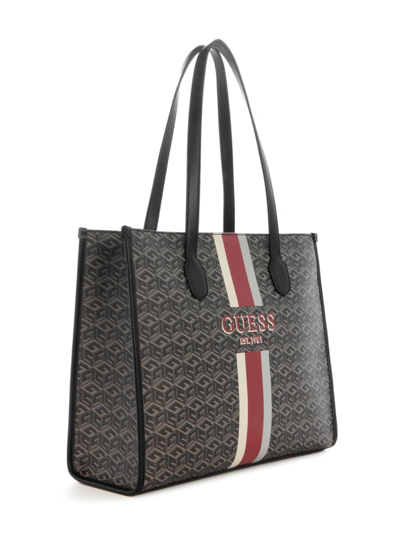 Guess Silvana Cube Logo Girlfriend Tote - Chief Green