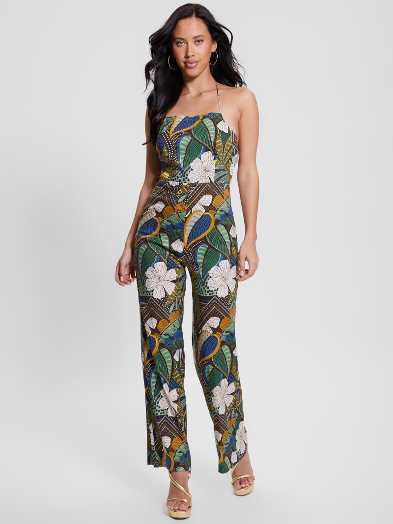 Guess Eco Lori Open-Back Jumpsuit - Tropical Traveler