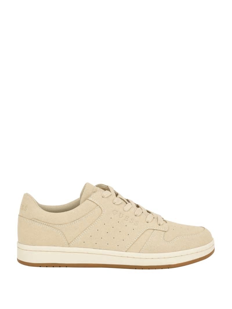 Guess Lensa Signature Low-Top Sneakers - Light Natural