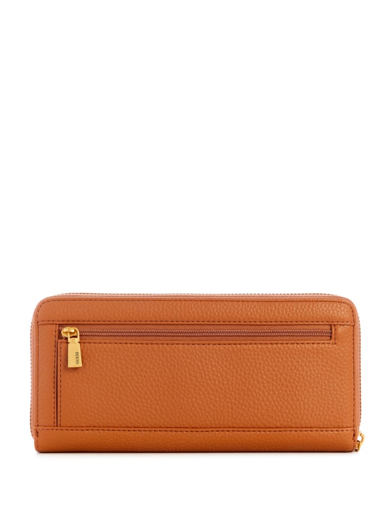 Guess Laryn Large Zip-Around Wallet - Cognac