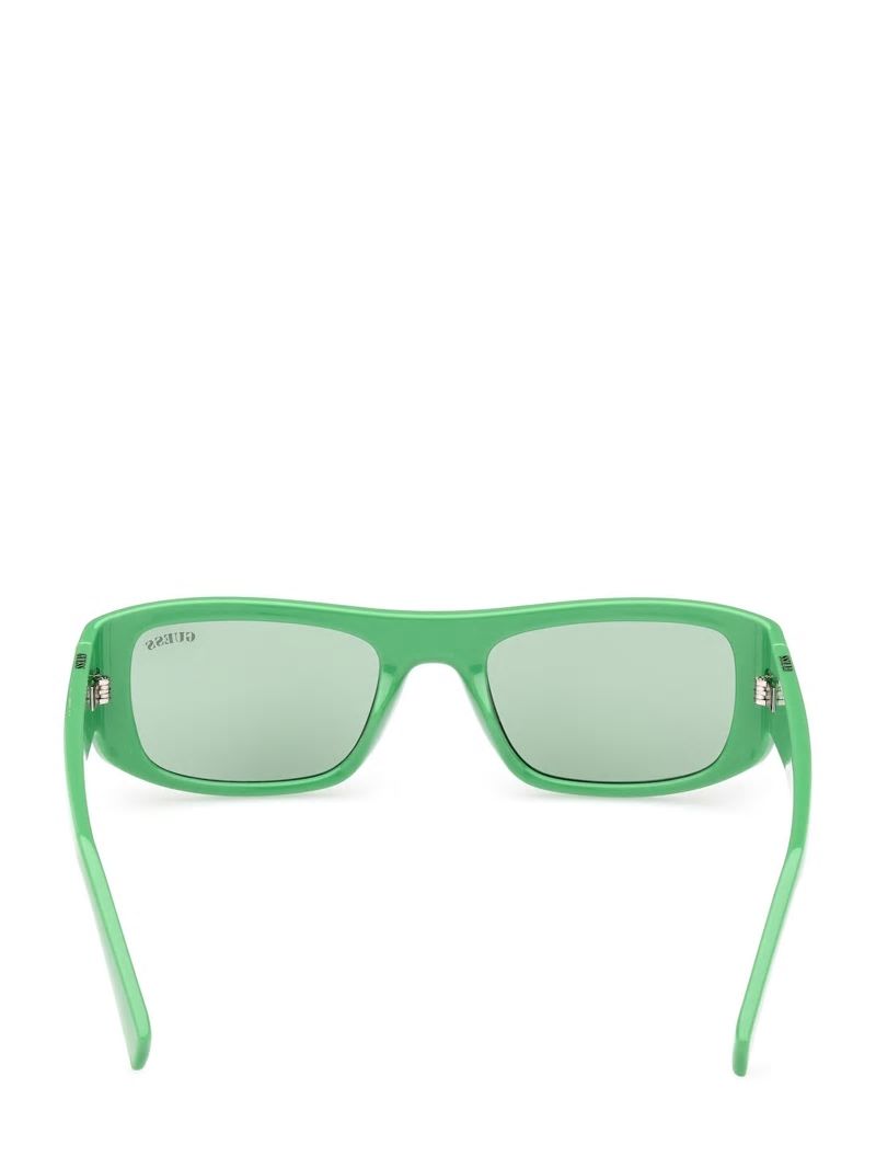 Guess GUESS Originals Rectangle Sunglasses - Green