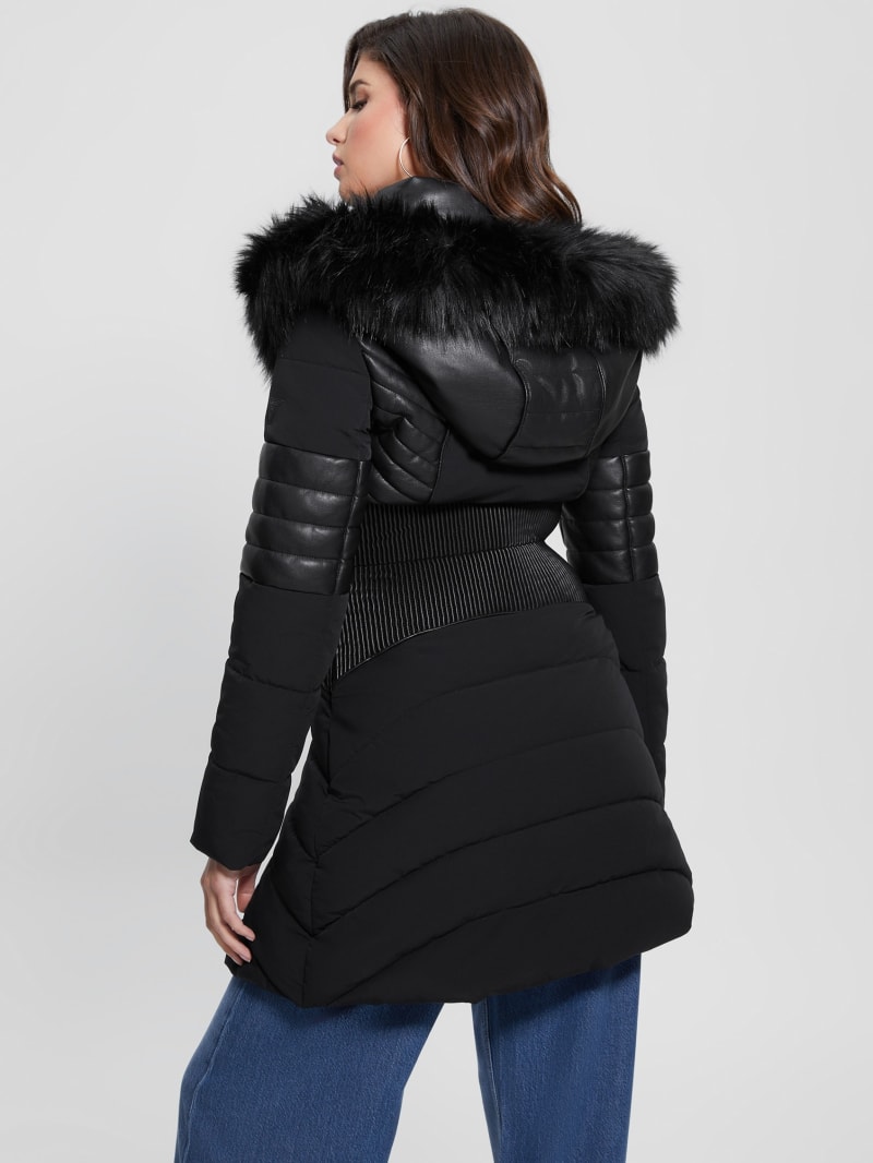 Guess Eco Oxana Quilted Jacket - Black