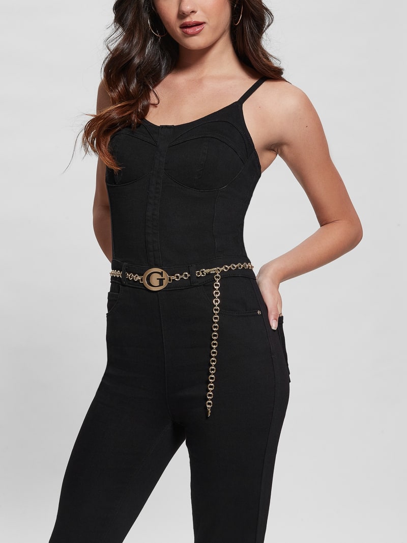 Guess G-Belt Denim Jumpsuit - Tint (Yel)