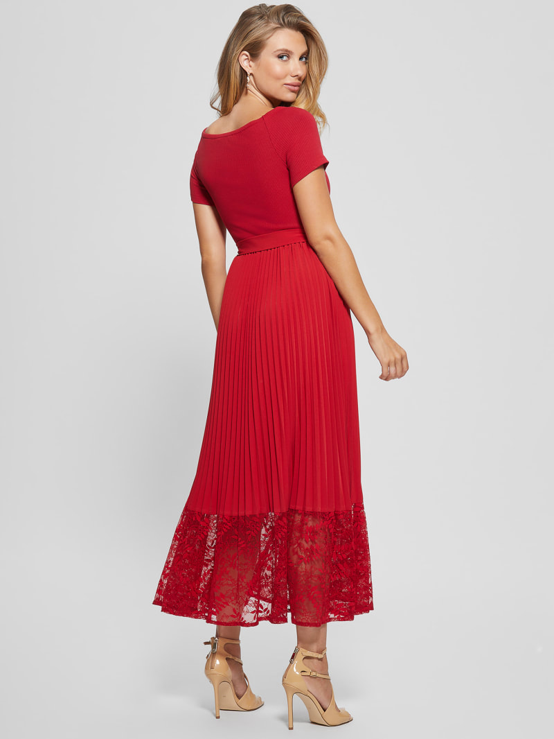 Guess Eco Tiana Off-the-Shoulder Dress - Chili Red