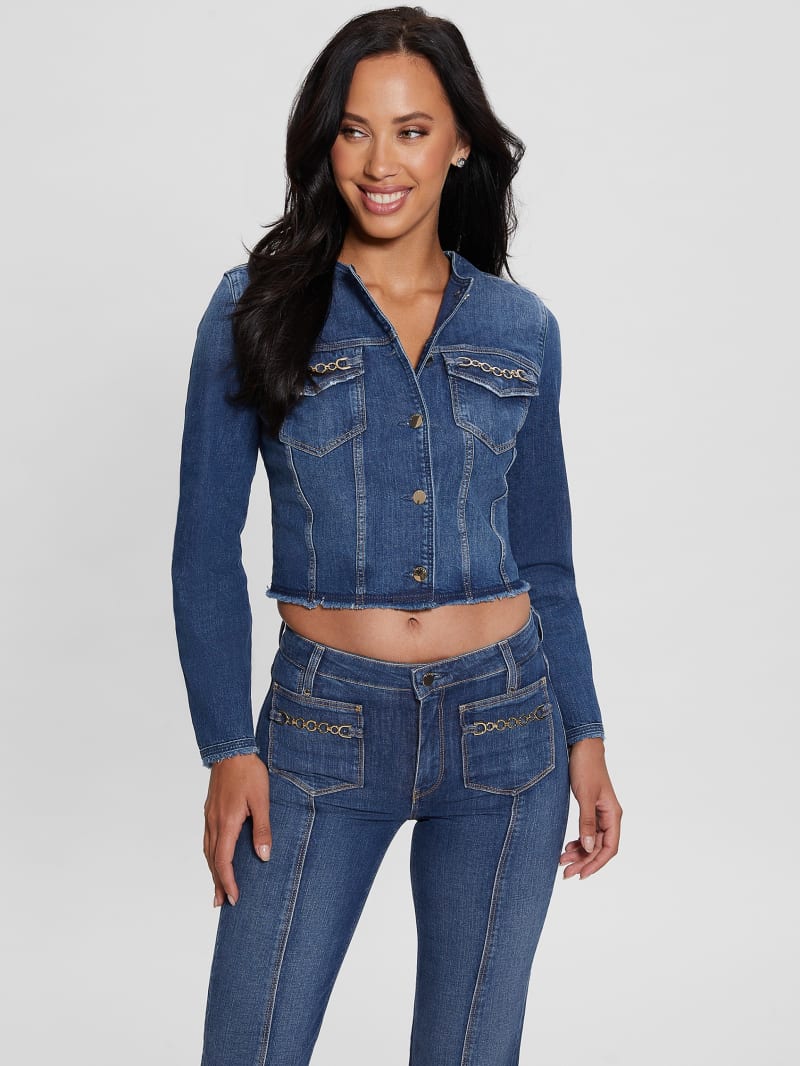 Guess Eco Terrie Denim Jacket - Enlinghtment Dark