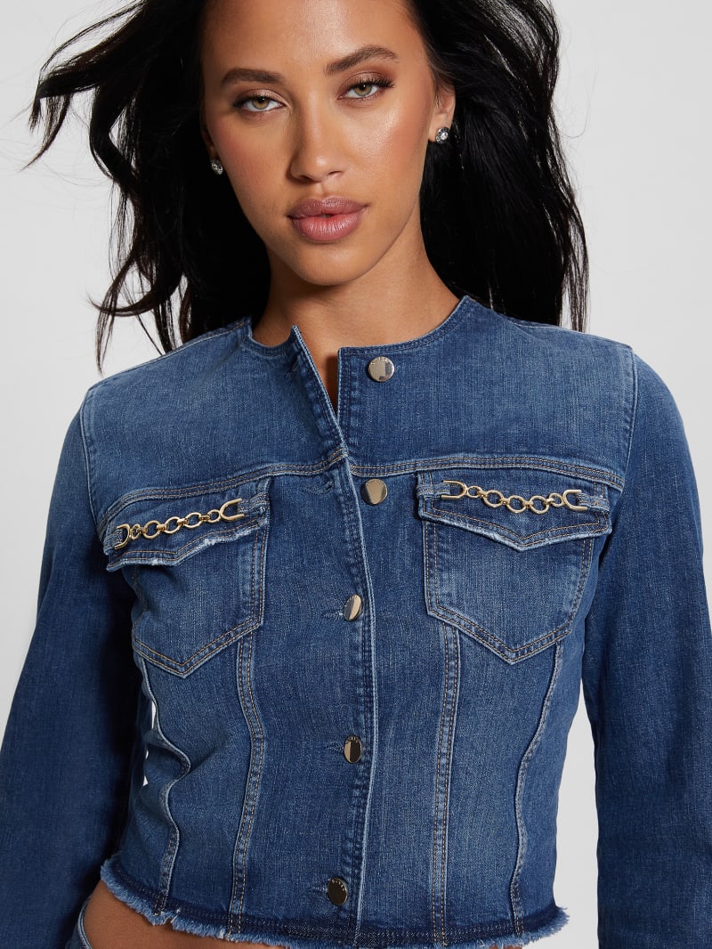 Guess Eco Terrie Denim Jacket - Enlinghtment Dark