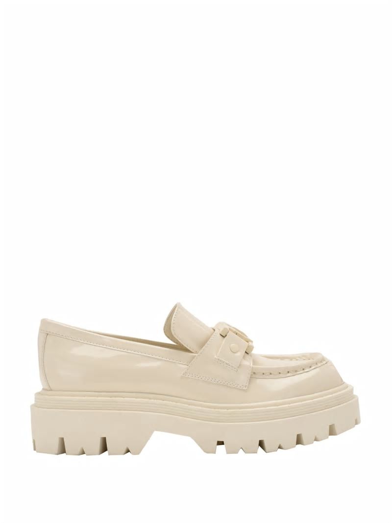 Guess Keates Lug-Sole Loafers - Ivory 150