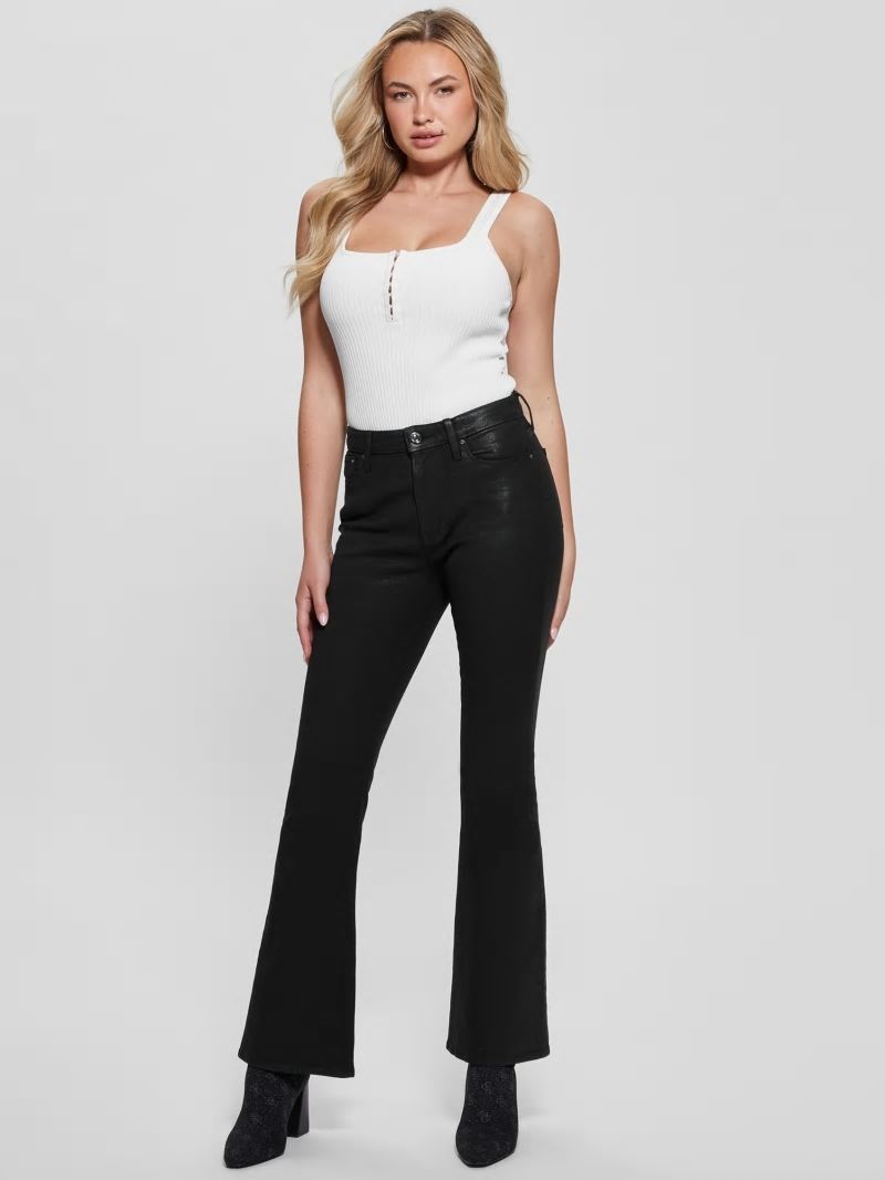 Guess Sexy Flare Jeans - Jet Black Multi