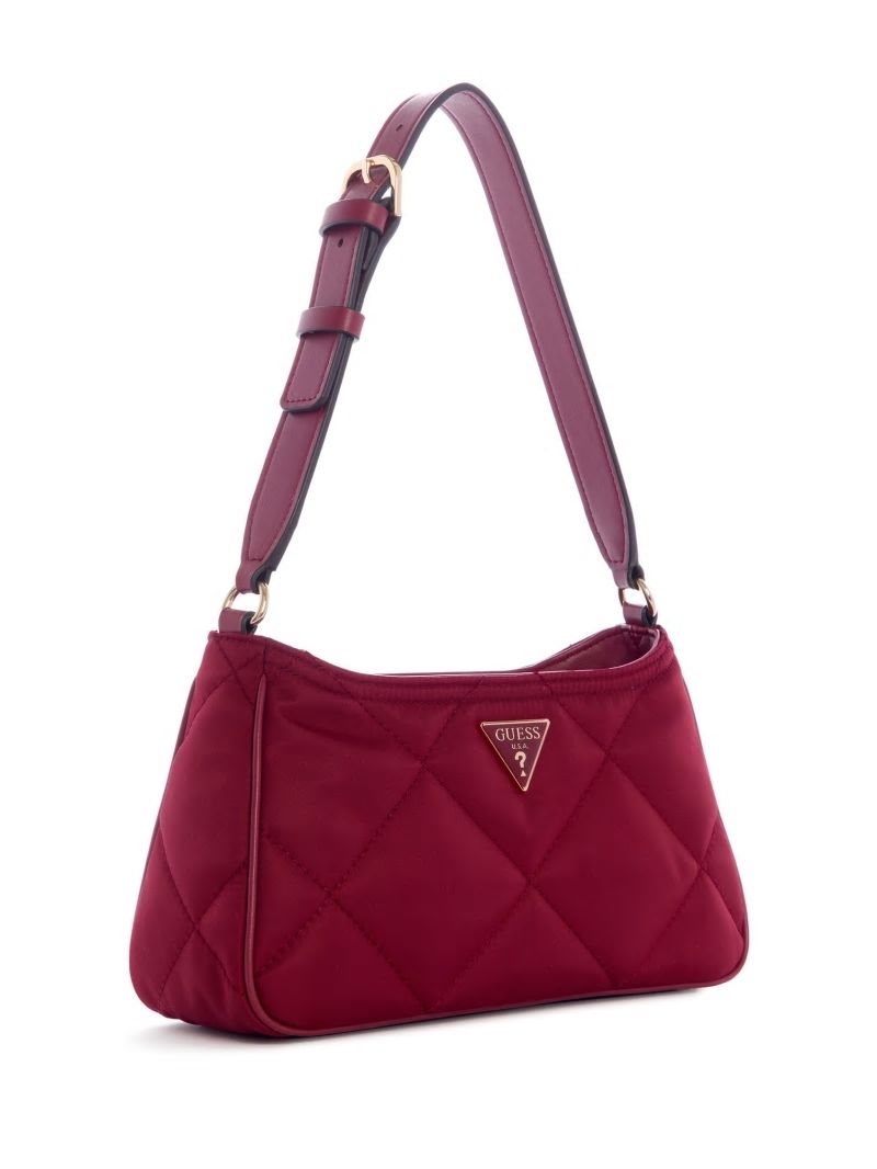 Guess Little Bay Quilted Shoulder Bag - Red