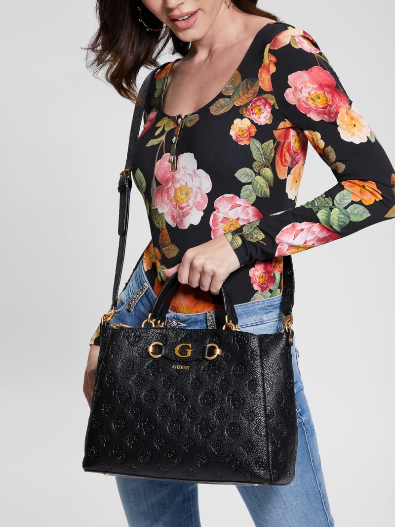 Guess Izzy Peony Girlfriend Satchel - Blossom