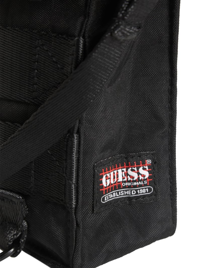 Guess GUESS Originals Nylon Utility Side Bag - Washed Out Black Multi