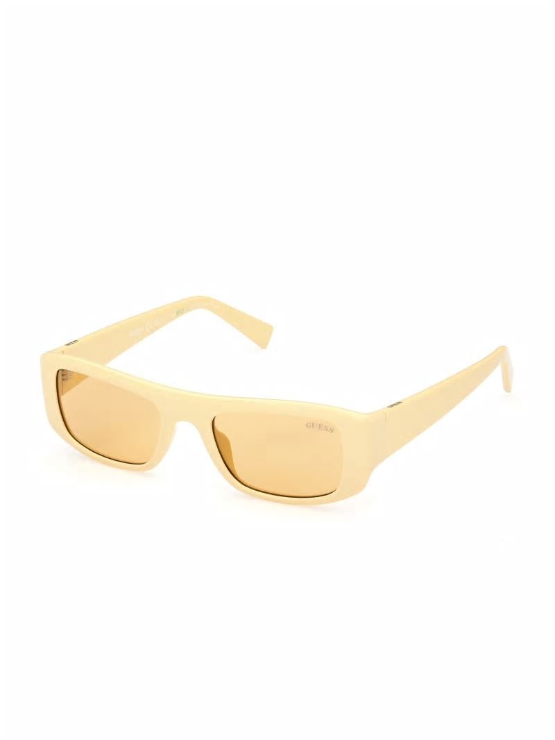 Guess GUESS Originals Rectangle Sunglasses - Yellow