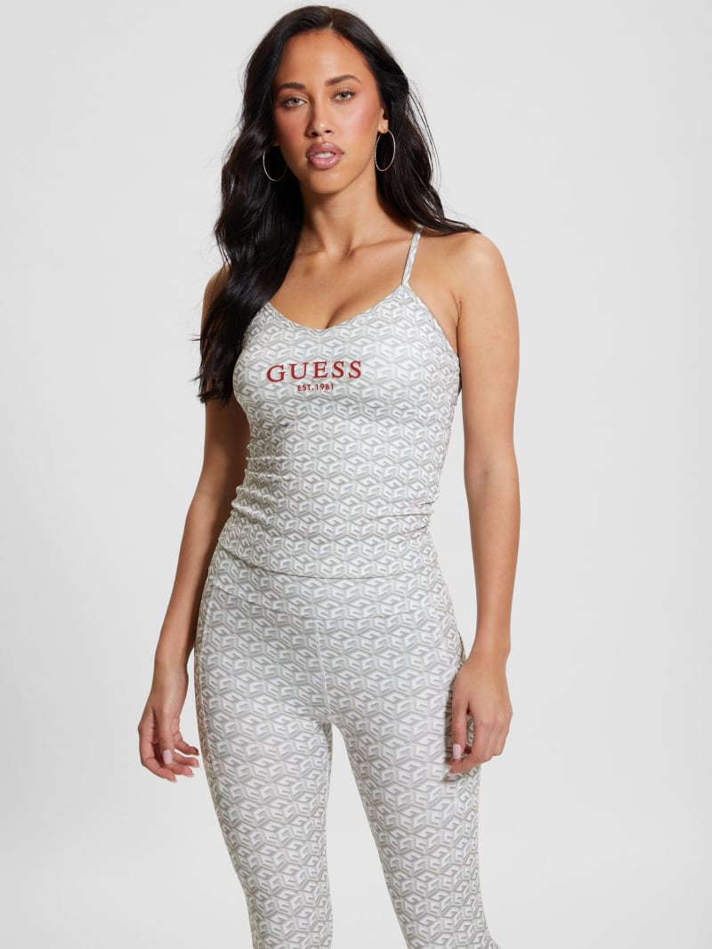 Guess Eco G-Cube Active Tank - Stripe G-cube Small Gray