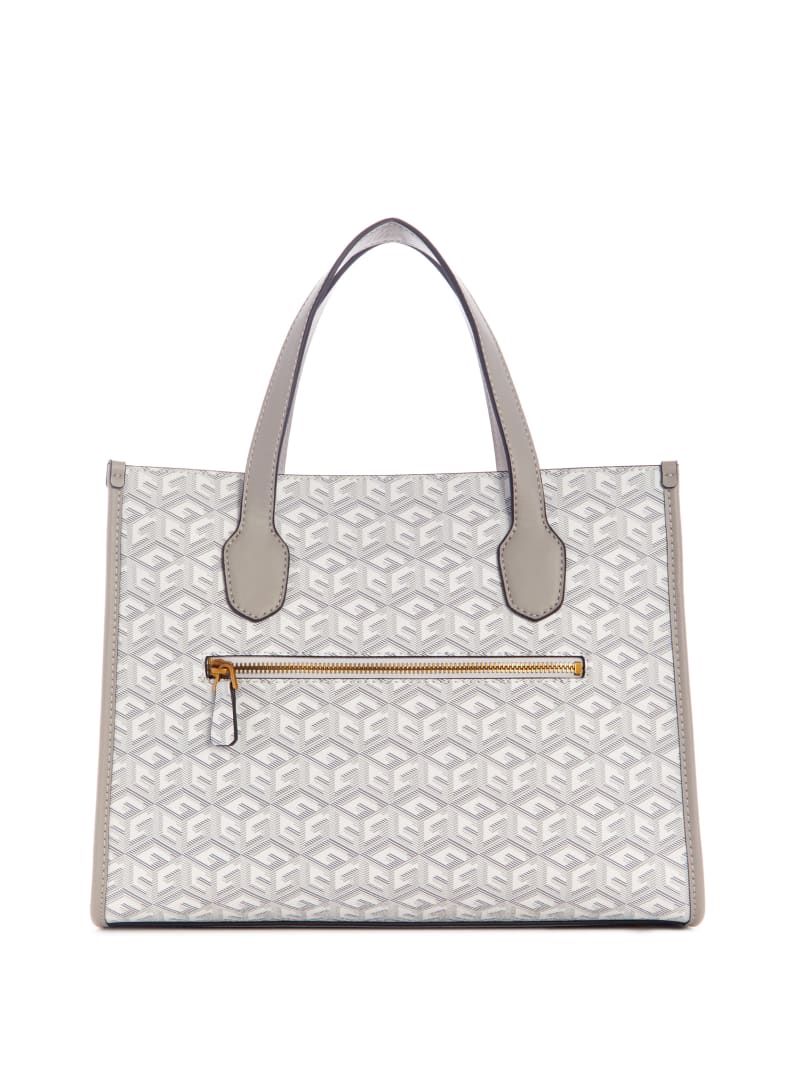 Guess Silvana G Cube Tote - Steel