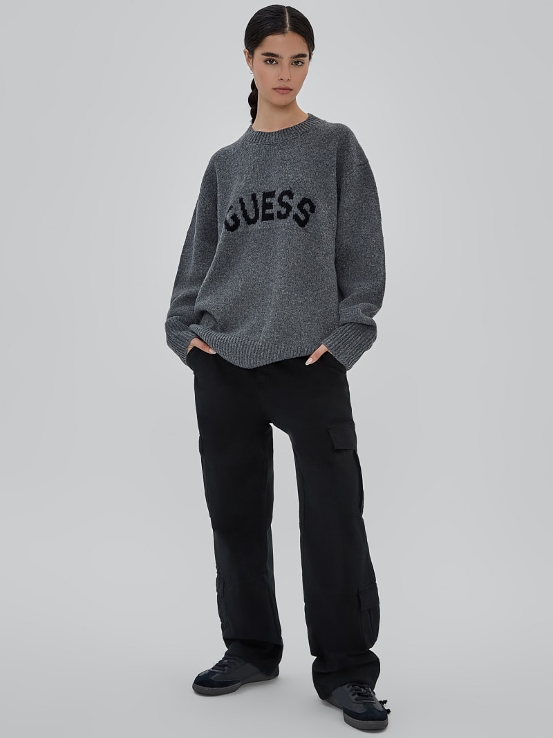 Guess GUESS Originals Jans Sweater - Marled Grey Heather