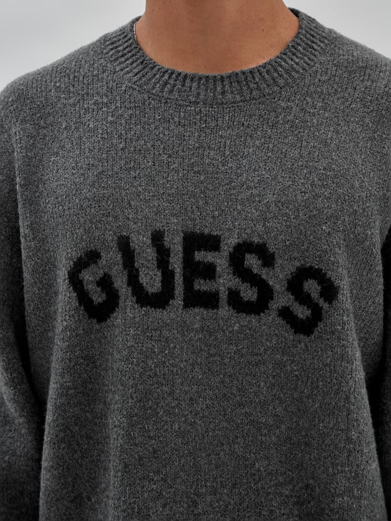 Guess GUESS Originals Jans Sweater - Marled Grey Heather