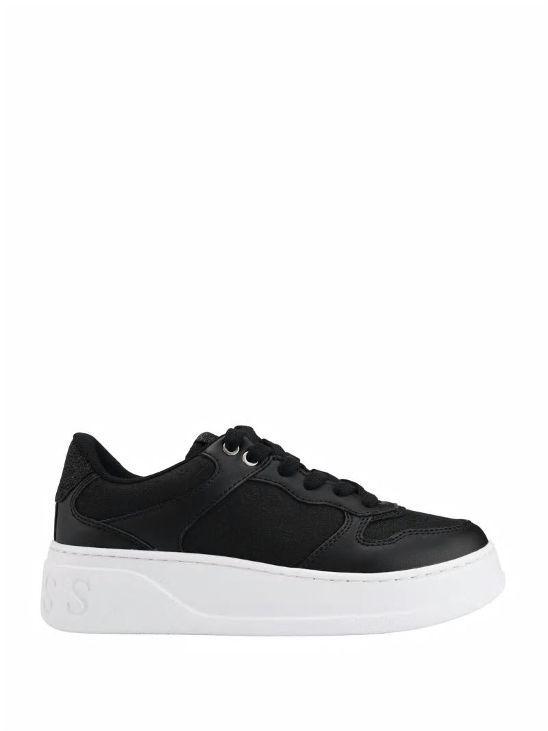 Guess Cleva Logo Low-Top Sneakers - Black 002