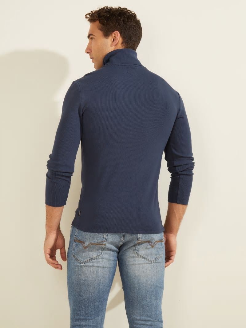 Guess Mateo Turtleneck Tee - Silk Blue