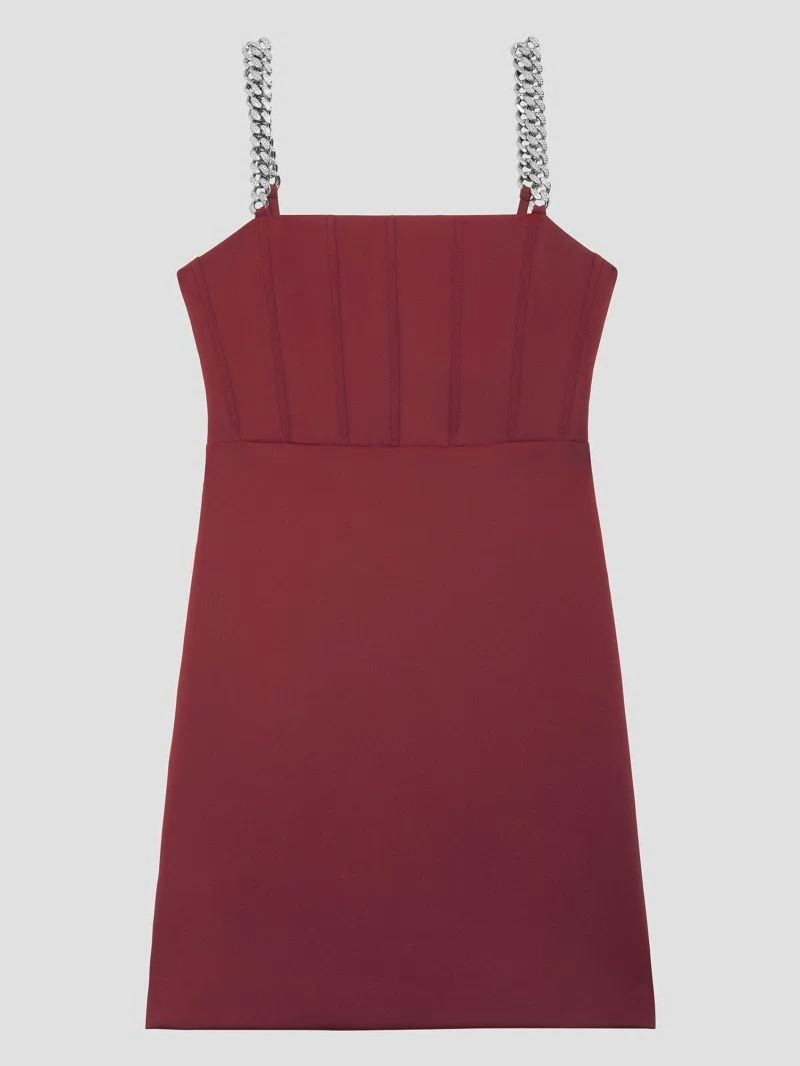 Guess Eco Skylar Scuba Dress - Beet Juice Red