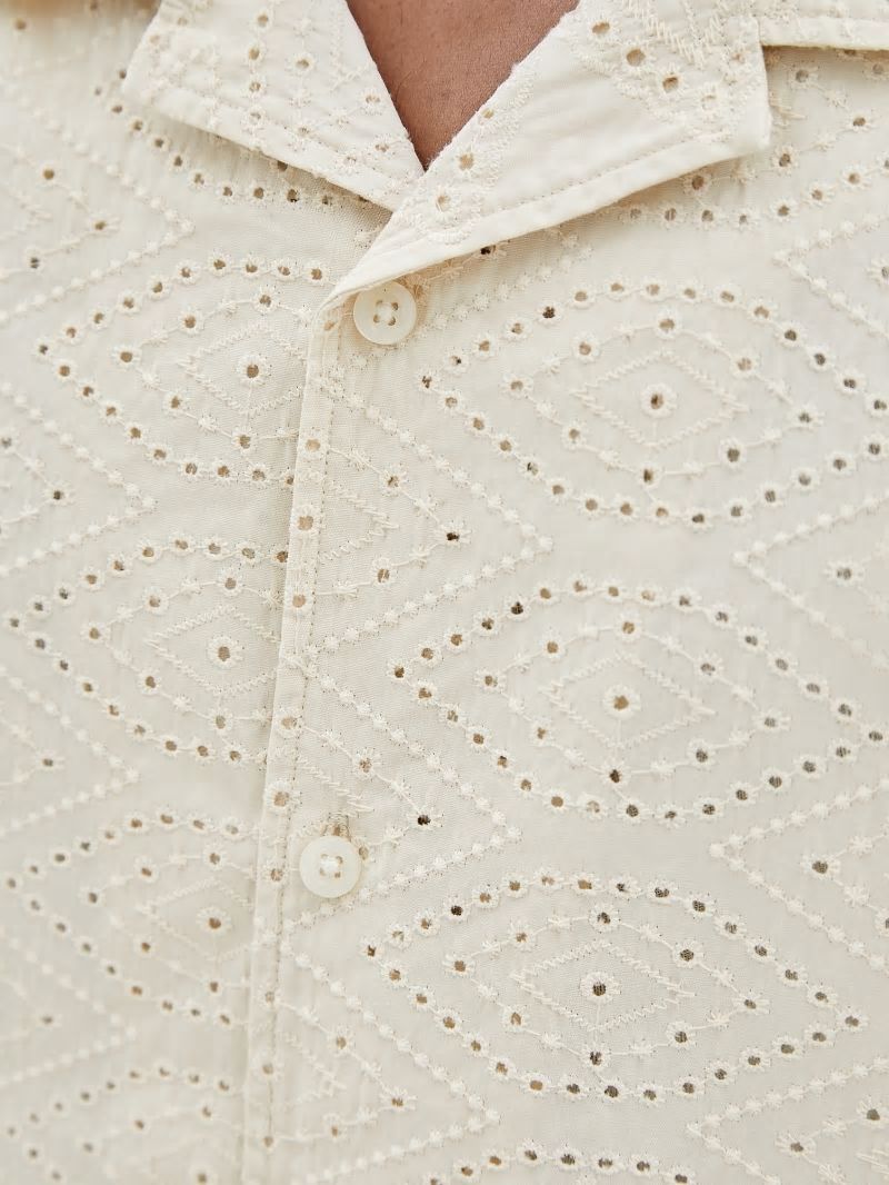 Guess GUESS Originals Eyelet Shirt - Sandy Shore