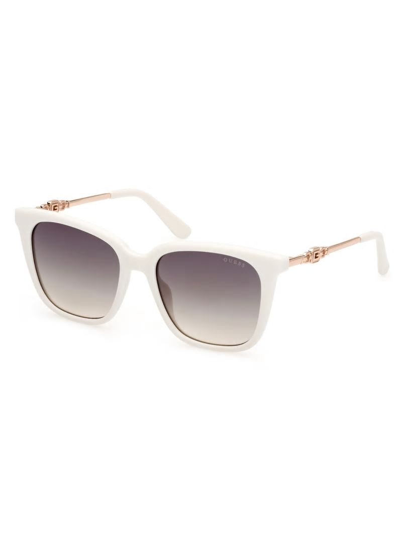 Guess Plastic Square G Sunglasses - White