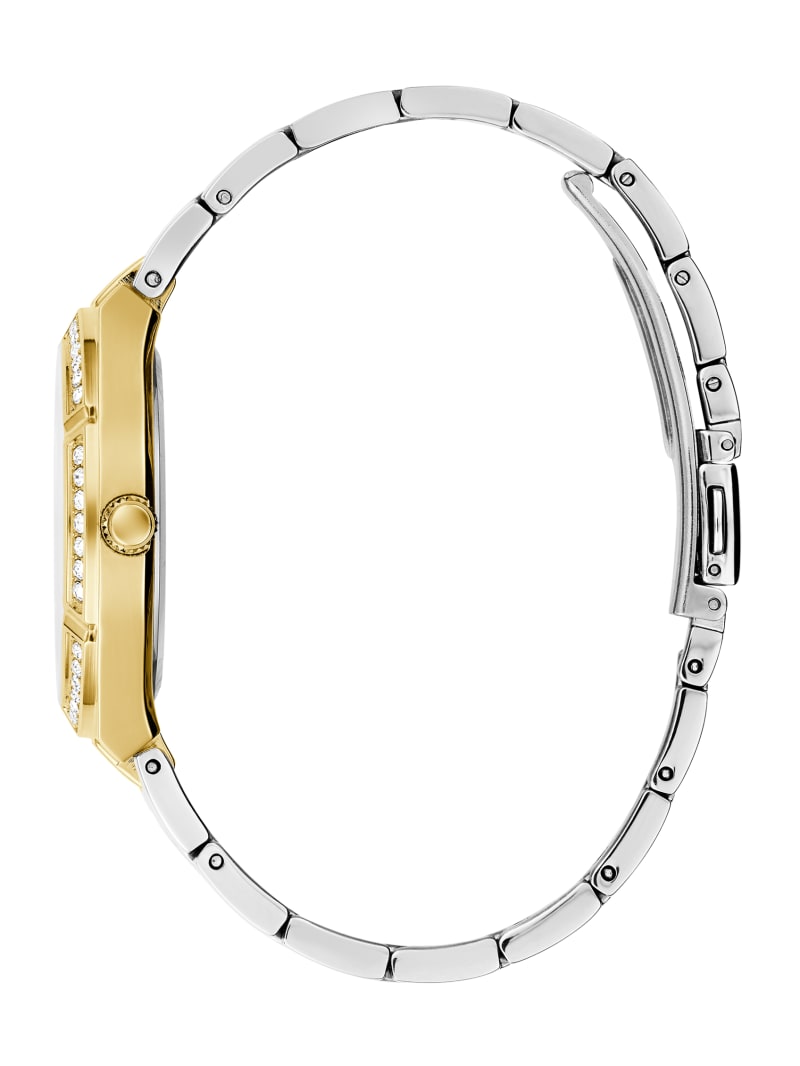 Guess Two-Tone Analog Watch - Silver/Gold