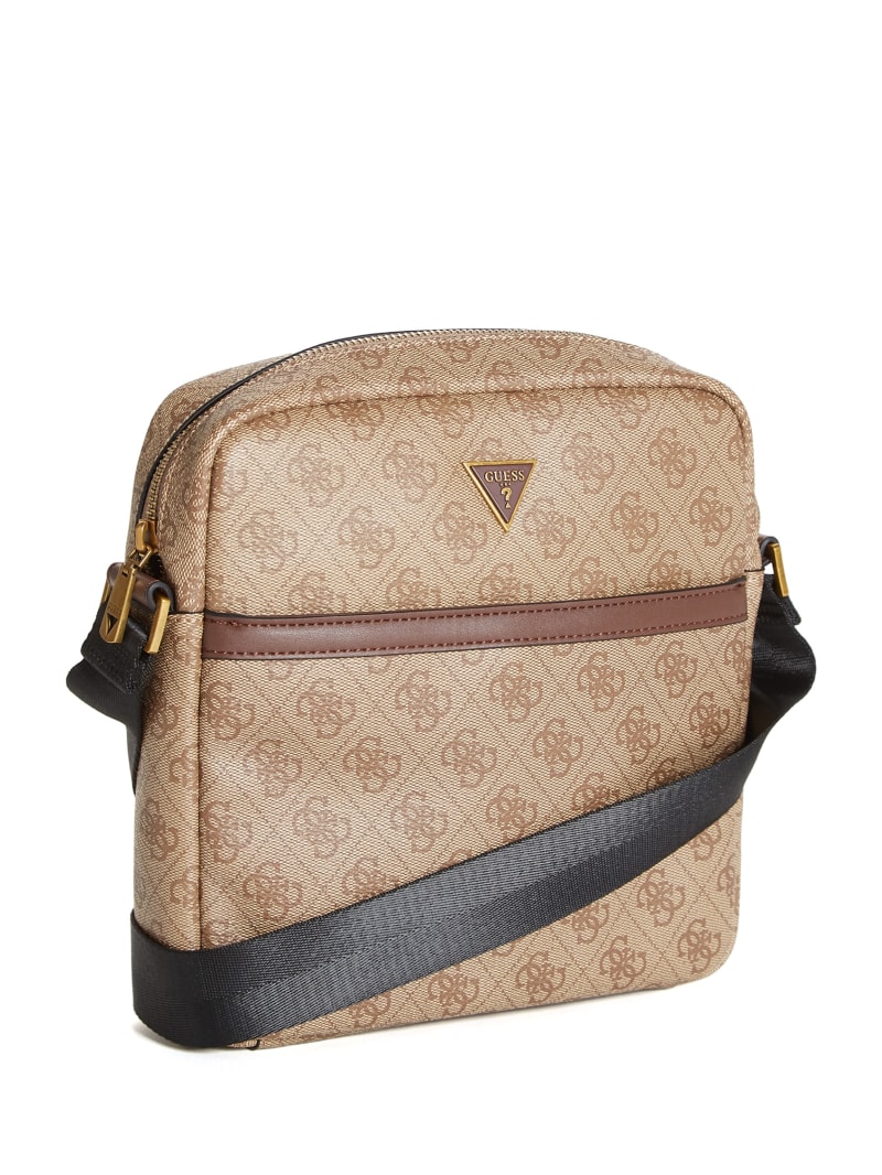 Guess Vezzola Smart Top Zip Square Crossbody - Bamboo